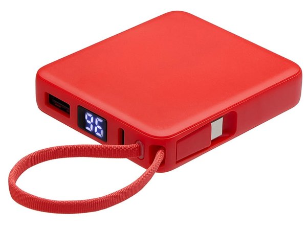 Внешний аккумулятор со встроенным кабелем USB-C «Дэнси», 5000 мАч - Внешний аккумулятор со встроенным кабелем USB-C «Дэнси», 5000 мАч