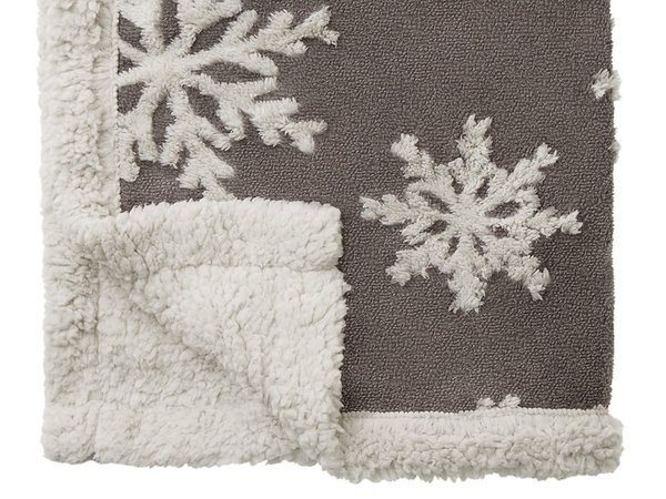 Плед Snowflake новогодний с капюшоном - Плед Snowflake новогодний с капюшоном