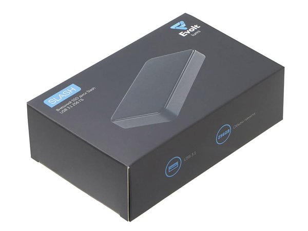 Внешний SSD диск с подсветкой гравировки «Слэш», 256 ГБ - Внешний SSD диск с подсветкой гравировки «Слэш», 256 ГБ