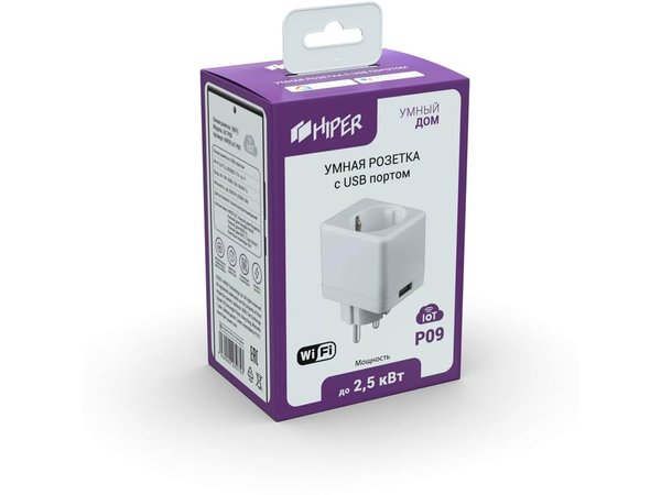 Умная розетка с USB портом «IoT P09» - Умная розетка с USB портом «IoT P09»