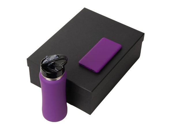 Подарочный набор «COLOR IT» с бутылкой для воды и повербанком, 5000 mAh - Подарочный набор «COLOR IT» с бутылкой для воды и повербанком, 5000 mAh