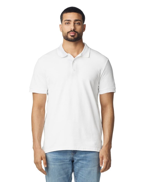Футболка поло PREMIUM COTTON ADULT DOUBLE PIQUE - Футболка поло PREMIUM COTTON ADULT DOUBLE PIQUE, БЕЛЫЙ S