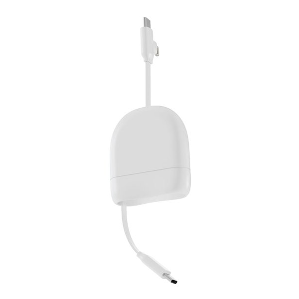 Кабель Xoopar ICE-R с ретрактором 2 в 1, разъёмы USB-C и Lightning, 60 Вт - Кабель Xoopar ICE-R с ретрактором 2 в 1, разъёмы USB-C и Lightning, 60 Вт