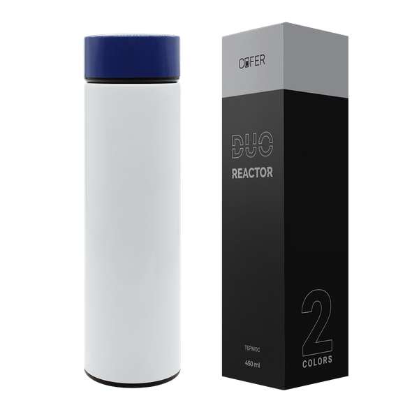 Термос Reactor duo white с датчиком температуры - Термос Reactor duo white с датчиком температуры (белый с синим)