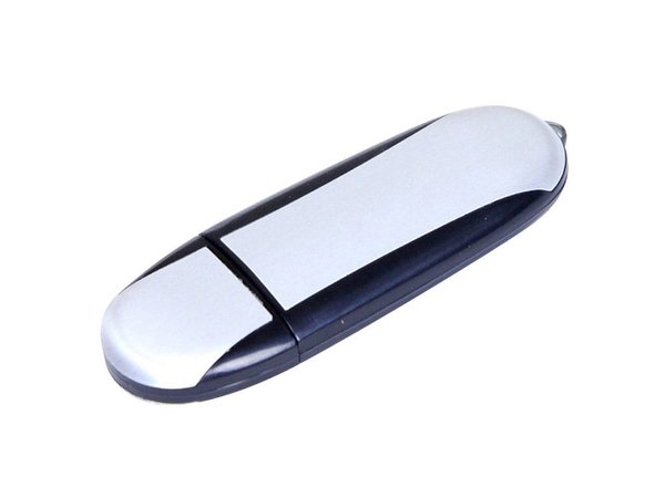 USB 2.0- флешка промо на 8 Гб овальной формы - USB 2.0- флешка промо на 8 Гб овальной формы