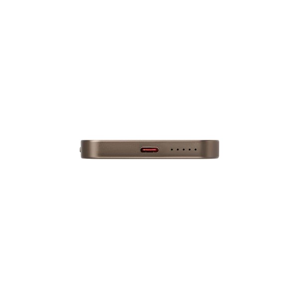 Внешний аккумулятор Артекс PD (Artex PD) 5000mAh с функцией беспроводной зарядки 15W, коричневый