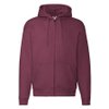 Толстовка "PREMIUM HOODED SWEAT JACKET", бордовый_XL, 70% х/б, 30% п/э, 260 г/м2