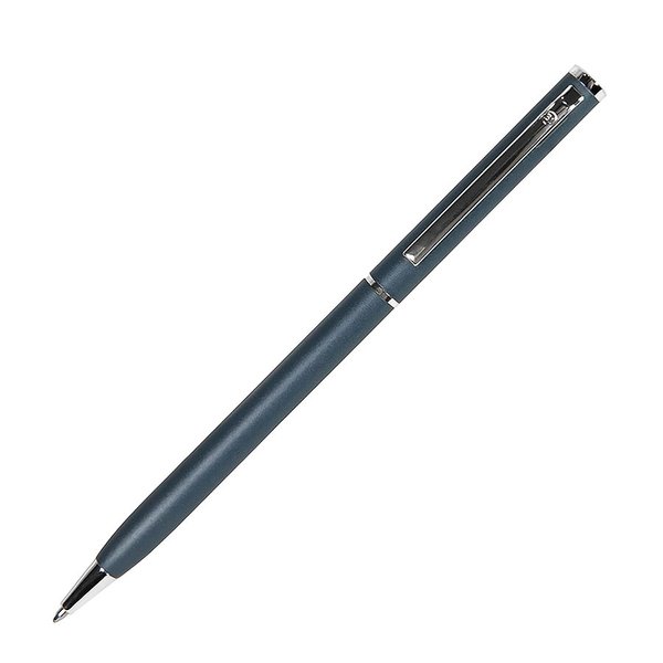 Ручка шариковая SLIM SILVER - SLIM, ручка шариковая, сизый/хром, металл