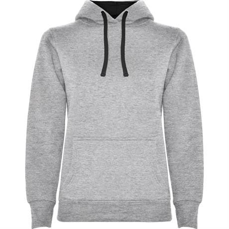 Толстовка URBAN WOMAN женская - Толстовка URBAN WOMAN женская, СЕРЫЙ/ЧЕРНЫЙ 2XL