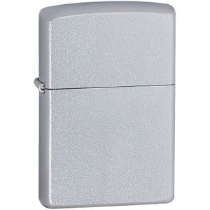 зажигалка zippo classic satin, серебристая