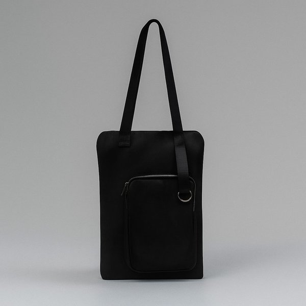 Шоппер Superbag Pocket, с внутренним креплением (карабин) и чехлом для мелочей - Шоппер Superbag Pocket, с внутренним креплением (карабин) и чехлом для мелочей (черный)