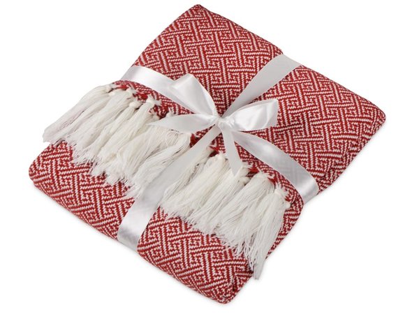 Плед акриловый с белой бахромой «Tassel» - Плед акриловый с белой бахромой «Tassel»