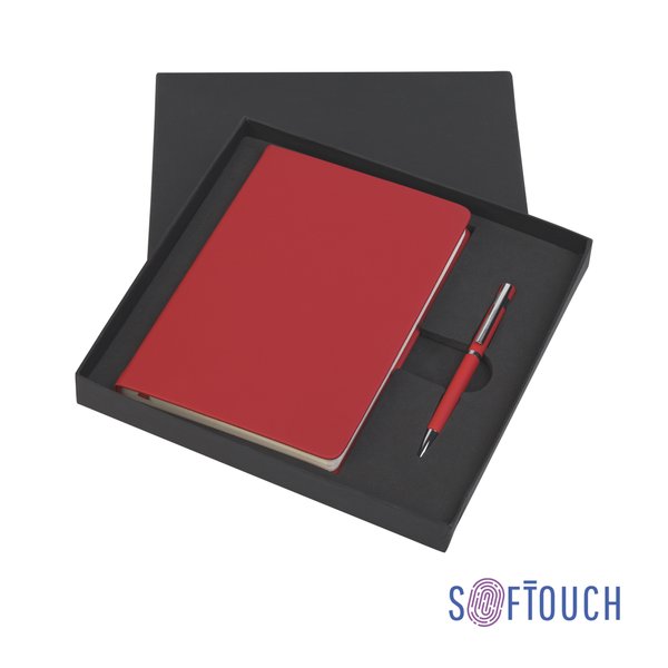 Набор подарочный "Неаполь", покрытие soft touch - Набор подарочный "Неаполь", покрытие soft touch красный