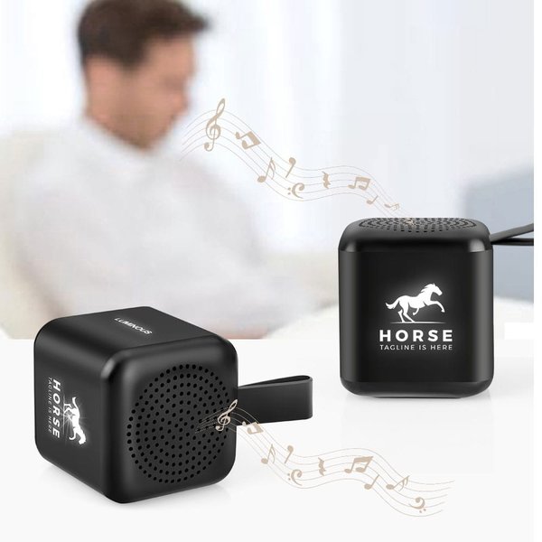 Bluetooth колонка Slaigo mini, стерео TWS, черный - Bluetooth колонка Slaigo mini, стерео TWS, черный