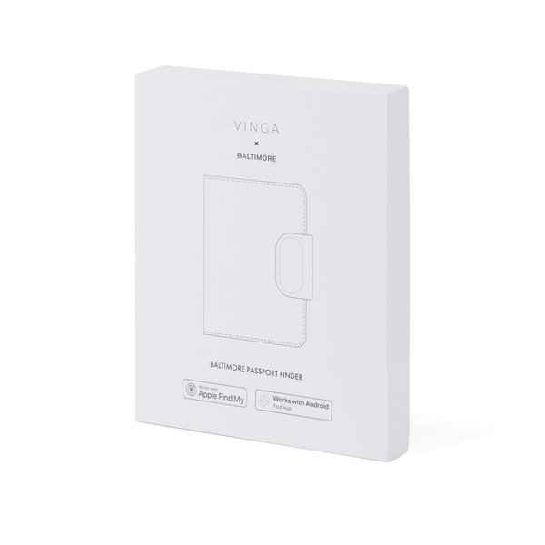 Обложка на паспорт VINGA Baltimore RCS с Bluetooth-трекером Dual - Обложка на паспорт VINGA Baltimore RCS с Bluetooth-трекером Dual