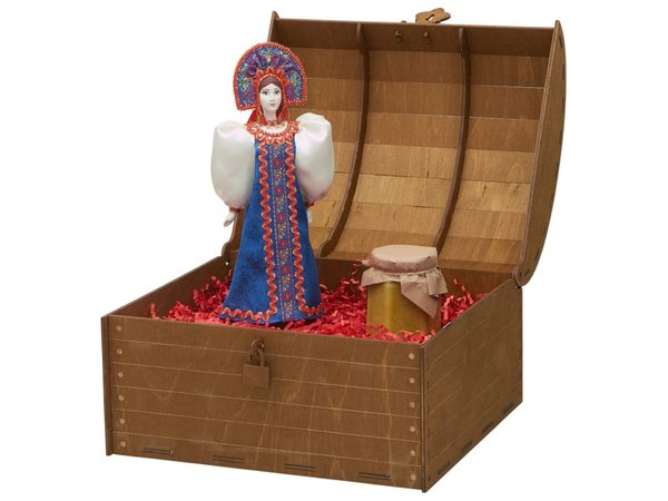 Подарочный набор: кукла фарфоровая, крем-мёд с лаймом и имбирем - Подарочный набор: кукла фарфоровая, крем-мёд с лаймом и имбирем
