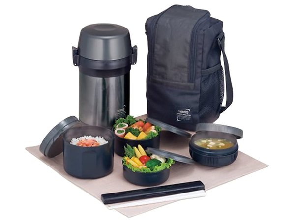 Термос контейнерами и ложкой Thermos JLS-1601 - Термос контейнерами и ложкой Thermos JLS-1601