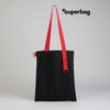 Шоппер Superbag black (чёрный с красным)