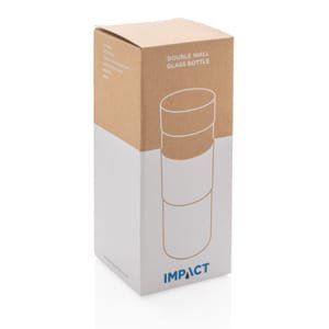 Бутылка Impact с двойными стенками из боросиликатного стекла, 360 мл - Бутылка Impact с двойными стенками из боросиликатного стекла, 360 мл