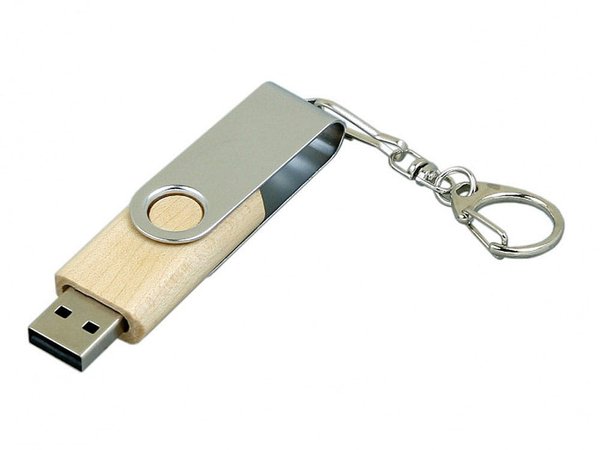 USB 2.0- флешка промо на 4 Гб с поворотным механизмом - USB 2.0- флешка промо на 4 Гб с поворотным механизмом