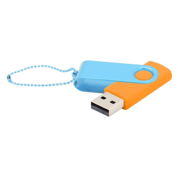 Флешка Designer To Go 2.0 USB 16Gb - Флешка Designer To Go 2.0 USB 16Gb, оранжевый/голубой