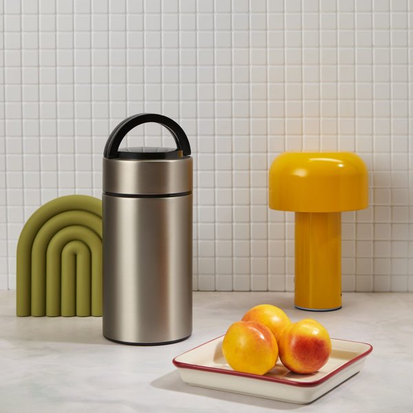 Термос для еды Бенто (Bento), серебряный