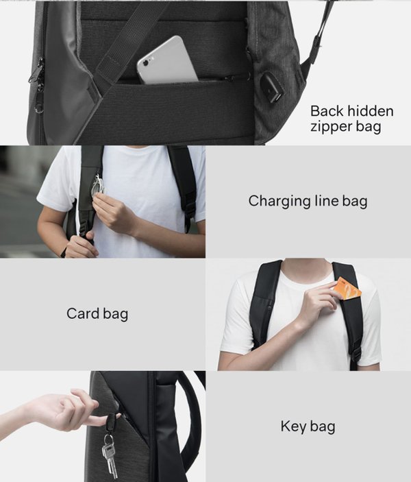 Рюкзак KORIN ClickPack 46х34х16 см, черный - Рюкзак KORIN ClickPack 46х34х16 см, черный