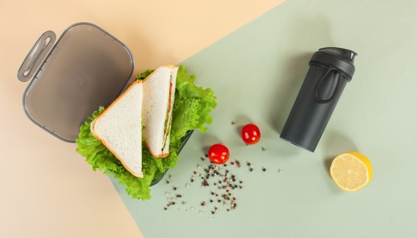 Набор "Eat&Drink box": бутылка, ланч-бокс - Набор "Eat&Drink box": бутылка, ланч-бокс черный