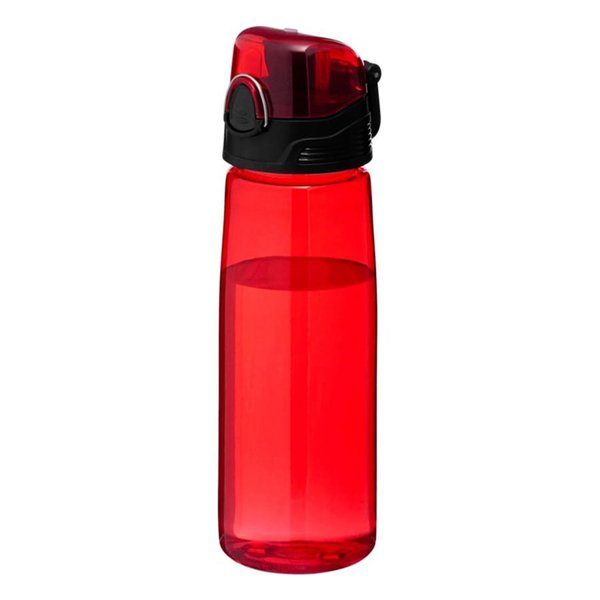 Бутылка для воды FLASK, 800 мл - Бутылка для воды FLASK, 800 мл; 25,2х7,7см, красный, пластик