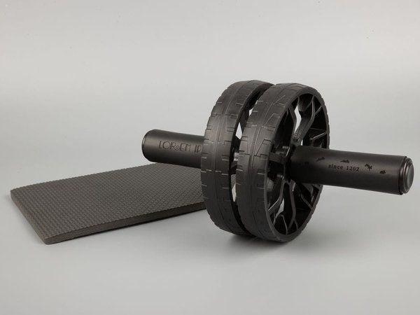 Ролик для пресса с ковриком Presswork, черный