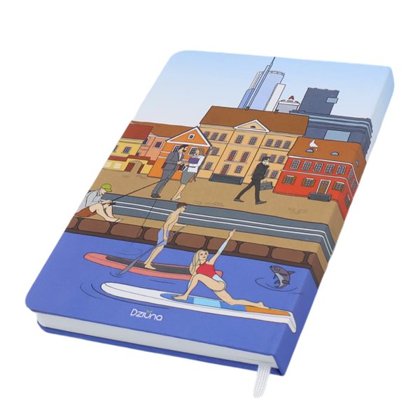 Записная книжка A5 Dziuna - Записная книжка A5 Dziuna Немига в клетку 15 x 21 см
