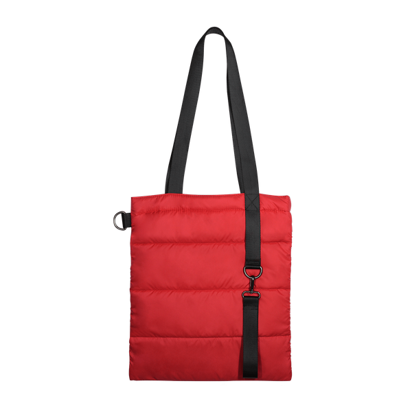 Шоппер Superbag Bubble, стёганый, без застёжки - Шоппер Superbag Bubble, стёганый, без застёжки (красный с черным)