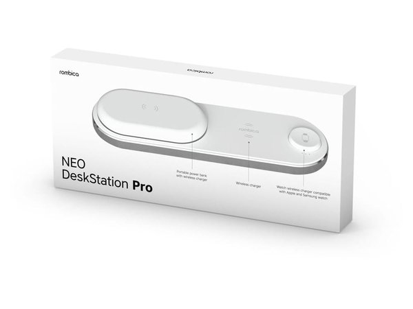 Набор из зарядной станции 4-в-1 и внешнего аккумулятора «NEO DeskStation Pro», 8000 мАч - Набор из зарядной станции 4-в-1 и внешнего аккумулятора «NEO DeskStation Pro», 8000 мАч