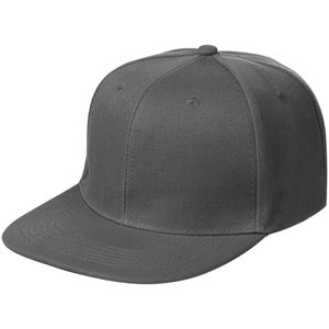 бейсболка snapback с прямым козырьком, серая