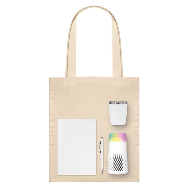 Подарочный набор Велком Пак Гэлакси (Welcome Pack Galaxy), белый (термокружка, очиститель воздуха, ежедневник, ручка, шоппер)