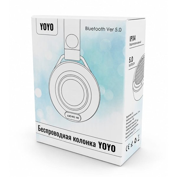 Беспроводная колонка Yoyo - Беспроводная колонка Yoyo, черный