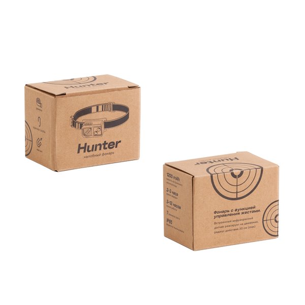 Налобный фонарь "Hunter" - Налобный фонарь "Hunter" серый