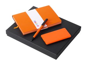подарочный набор «color it» c блокнотом, ручкой и повербанком, 5000 mah