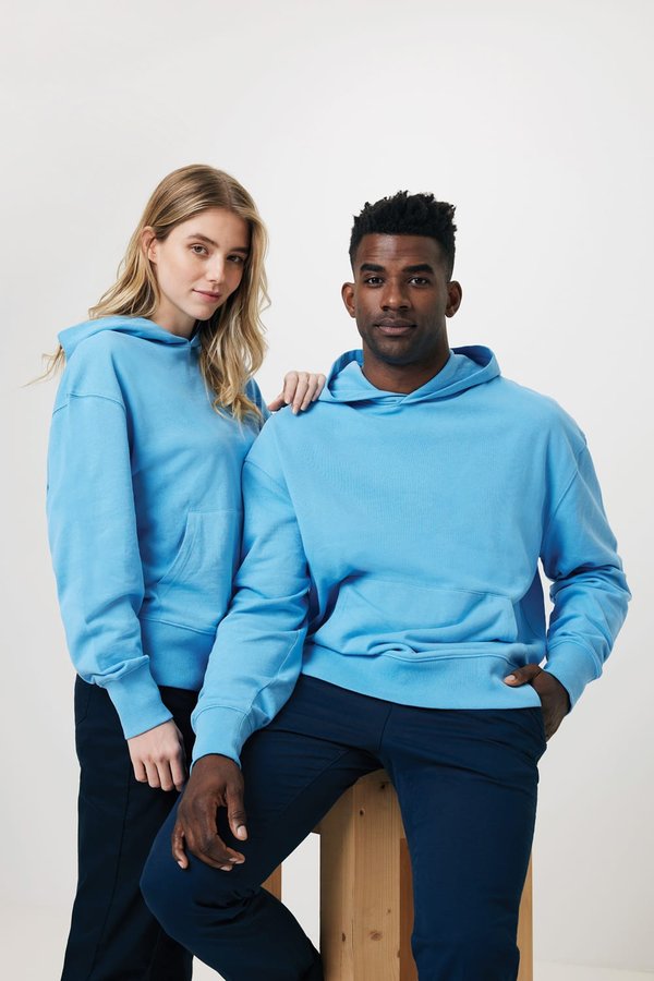 Худи Iqoniq Yoho из переработанного хлопка, свободный крой, унисекс, 340 г/м² - Худи Iqoniq Yoho из переработанного хлопка, свободный крой, унисекс, 340 г/м²