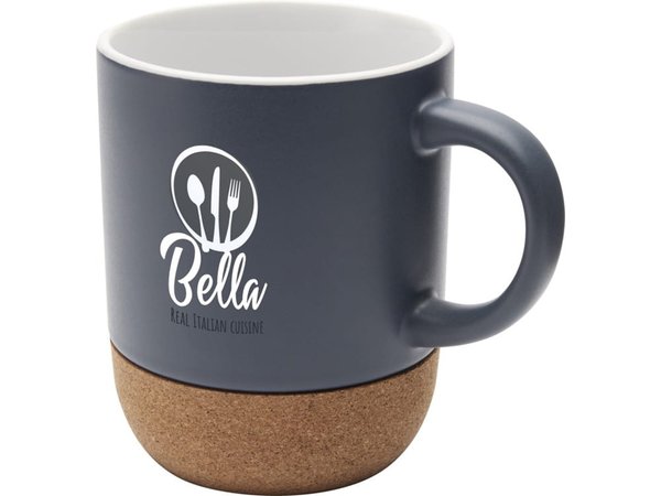 Керамическая кружка «Billie» с пробковым дном, матовая - Керамическая кружка «Billie» с пробковым дном, матовая