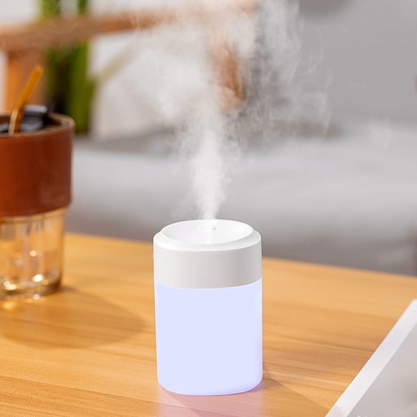 Светодиодный USB увлажнитель Lumi-Humi, белый - Светодиодный USB увлажнитель Lumi-Humi, белый