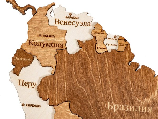 Интерьерная карта мира «World» - Интерьерная карта мира «World»