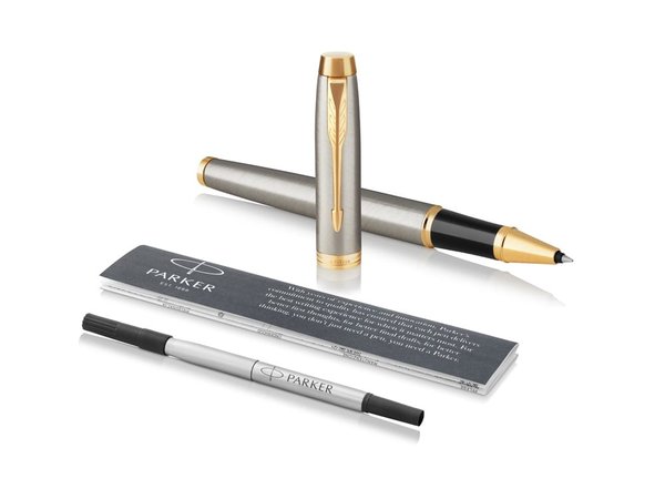 Ручка роллер Parker «IM Core Brushed Metal GT» - Ручка роллер Parker «IM Core Brushed Metal GT»