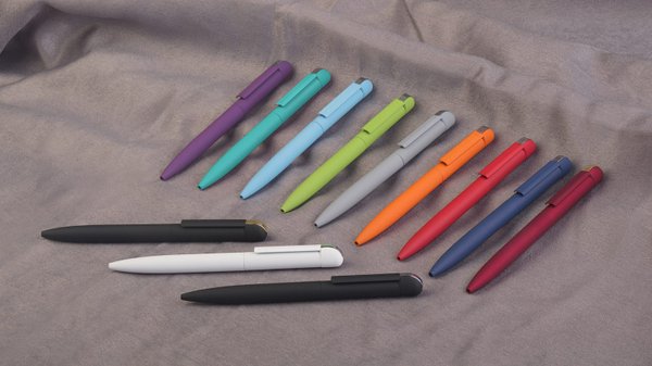 Ручка шариковая "Jupiter", покрытие soft touch - Ручка шариковая "Jupiter", покрытие soft touch бордовый с золотом