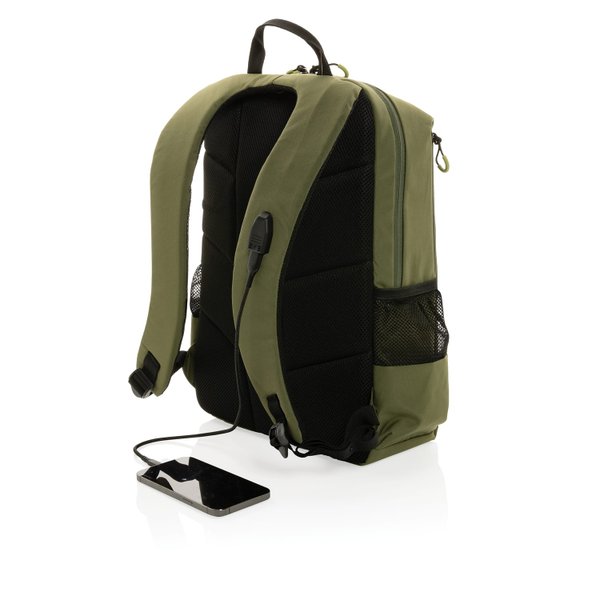 Рюкзак для ноутбука Impact Lima из rPET AWARETM, RFID, 15.6" - Рюкзак для ноутбука Impact Lima из rPET AWARETM, RFID, 15.6"
