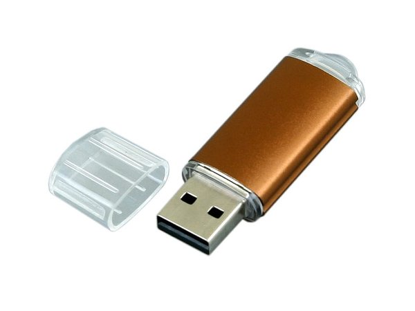USB 2.0- флешка на 64 Гб с прозрачным колпачком - USB 2.0- флешка на 64 Гб с прозрачным колпачком