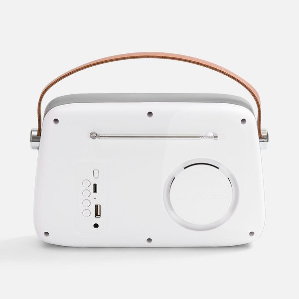 Bluetooth-колонка с радио Retronica, белая