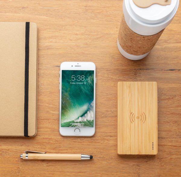 Экологичный внешний аккумулятор Bamboo, 4000 mAh - Экологичный внешний аккумулятор Bamboo, 4000 mAh