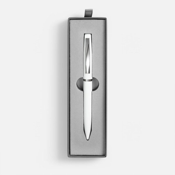 Ручка шариковая Bolt Soft Touch в футляре, белая