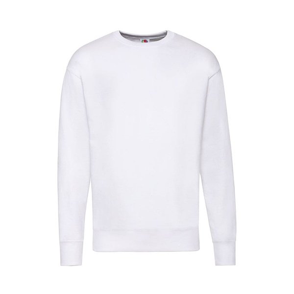 Свитшот без начеса LIGHTWEIGHT SET-IN SWEAT 240 - Толстовка мужская без начеса "Lightweight Set-in Sweat", белый, L, 80% х/б 20% полиэстер, 240 г/м2